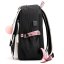 Ergonomischer Schulrucksack für Jugendliche - rosa-schwarz