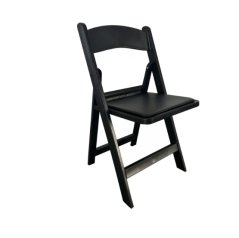 Klappbarer Catering-Stuhl schwarz - Stuhl für Veranstaltungen und Feiern 120 kg