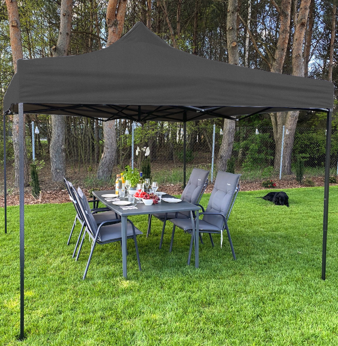 Tenda a tre pareti senza finestre