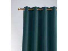 Petrolej zeleni zastor za zamračivanje s ugrađenim prstenovima 140 x 250 cm