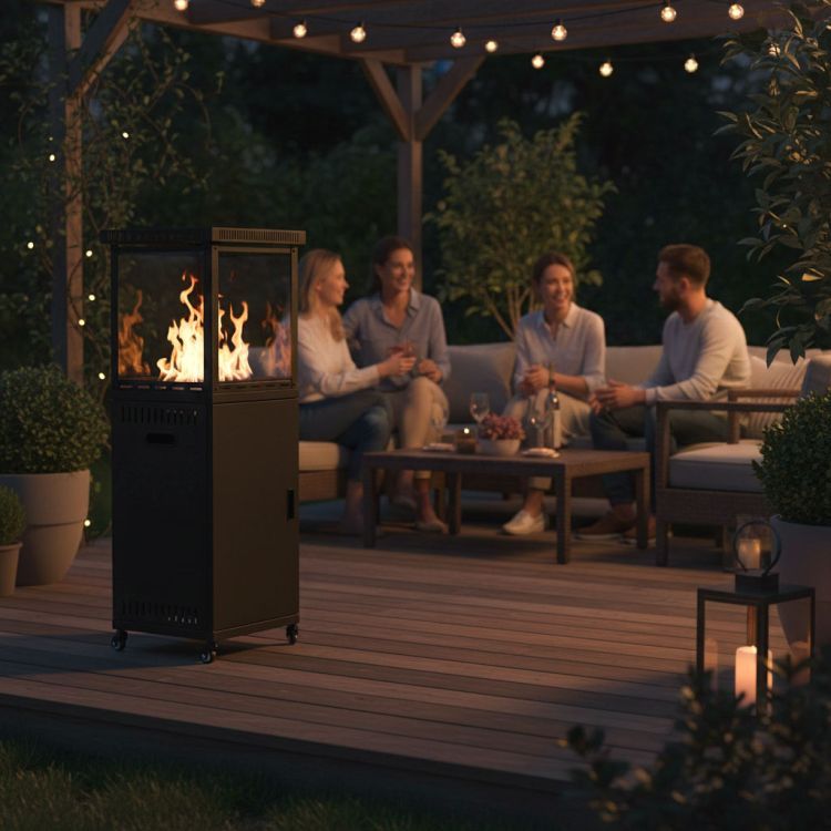 13 kW Plynový ohrievač ideálny na terasy a záhrady