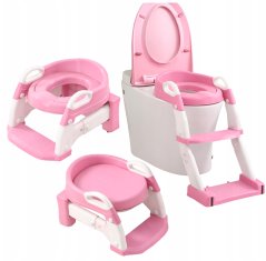 Detská redukcia na WC 3v1 – nočník, sedadlo na toaletu a protišmykový schodík
