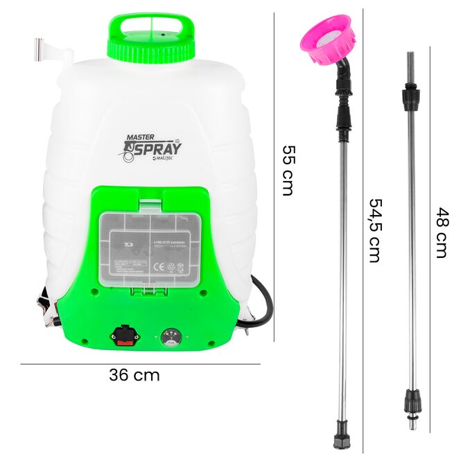 Akumulátorový záhradný postrekovač MalTec MasterSpray 18L