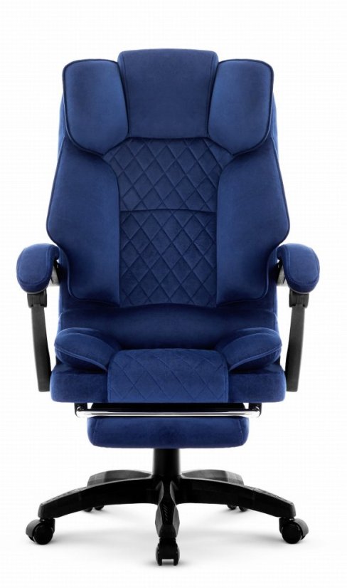 Sedia ergonomica da ufficio HC-1031 con poggiapiedi - blu
