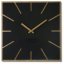 Brillante, schwarze, schlichte Wanduhr für modernes Interieur, 40cm