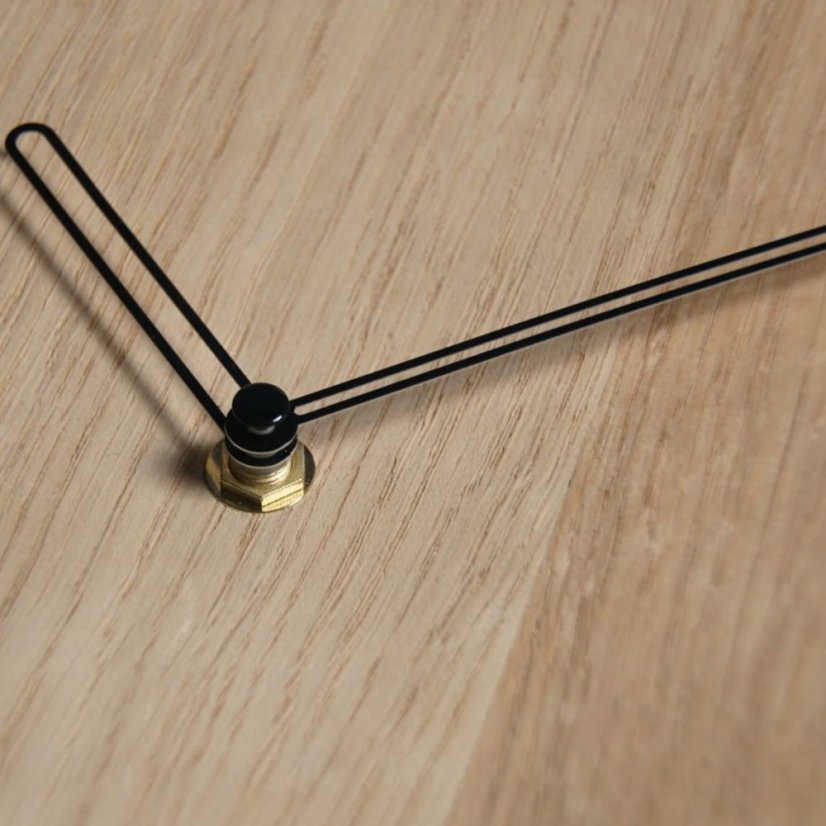 Elegante Wanduhr WOOD OAK 2