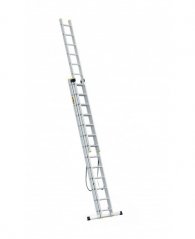 Многофункционална алуминиева стълба с 3 x 13 стъпала и товароносимост 150 kg