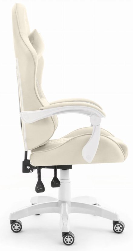 Herní židle HC-1000 BEIGE - sametová tkanina