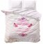 Красиво спално бельо от розов памук 160 х 200 см