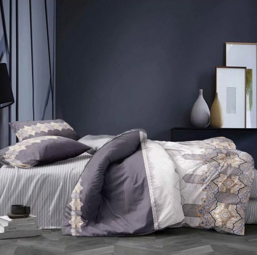 Lenjerie de pat în combinație violet