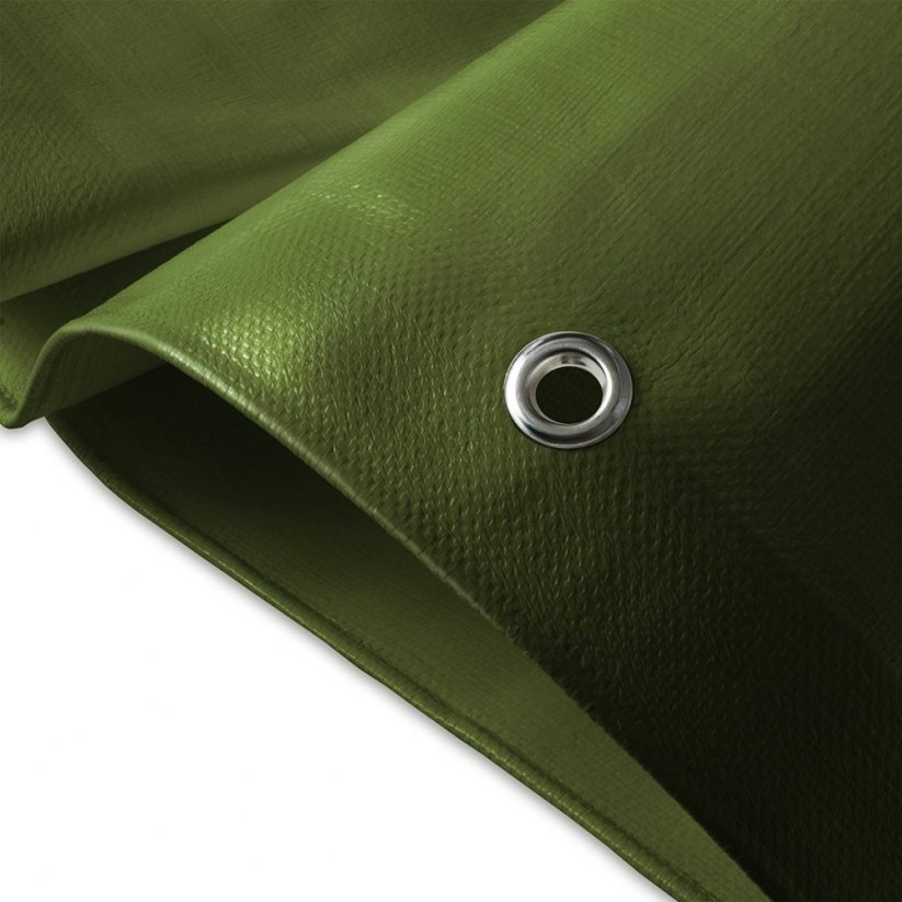 Krycí mrazuvzdorná plachta stříbrno zelené barvy s gramáží 130g/m2