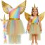 Einhorn-Kostüm für Kinder - Kleid, Stirnband und Flügel