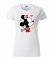 Tricou alb pentru femei pentru Ziua Îndrăgostiților cu imprimare minnie