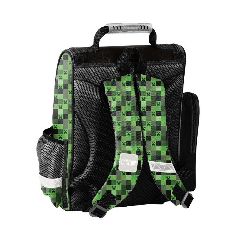 Školski set Minecraft Pixel Mask od 5 dijelova - školska torba, pernica, vrećica, boca za vodu i novčanik