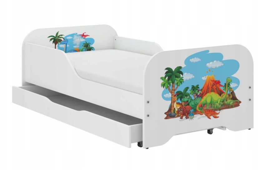 Kompletná detská posteľ  140 x 70 cm - DINO WORLD