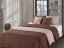 Dvoubarevné přehozy na postel béžové barvy 200 x 220 cm