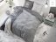 Sivé bavlnené posteľné obliečky pre páry