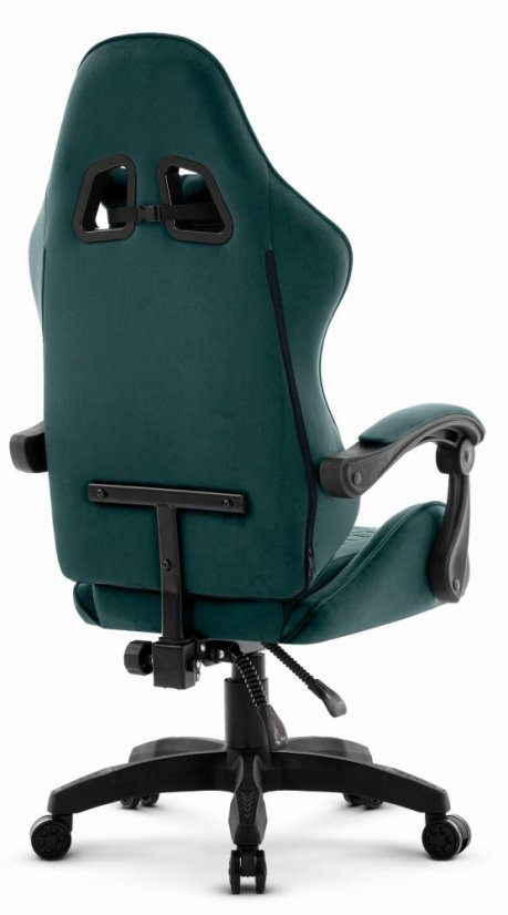Herné kreslo HC-1000 Green - zamatová látka