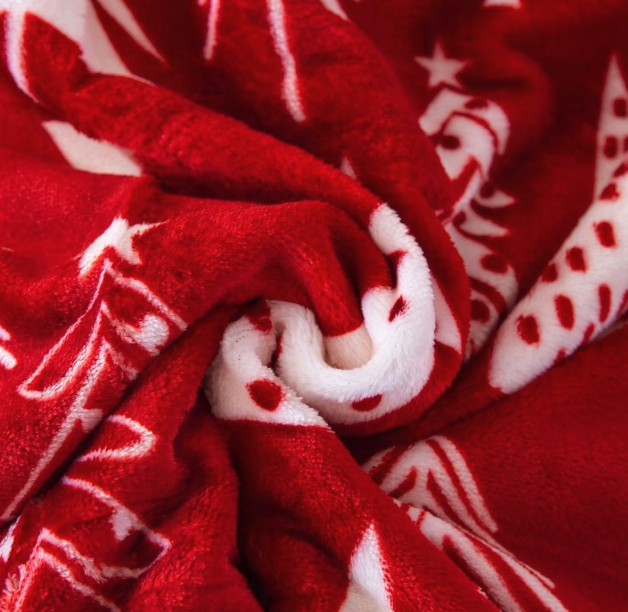 Teplá obojstranná deka s vianočným motívom