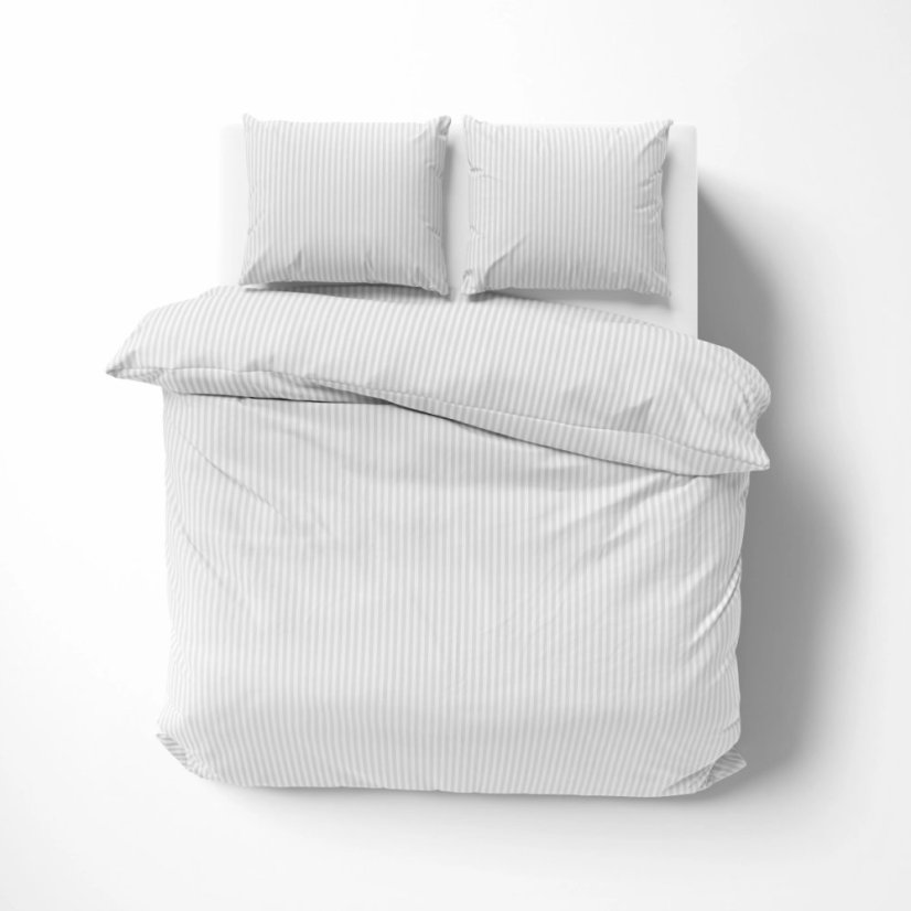 Luxus fehér pamut damaszt ágynemű