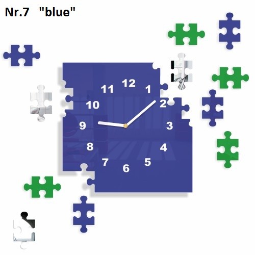Nástenné nalepovacie hodiny Puzzle