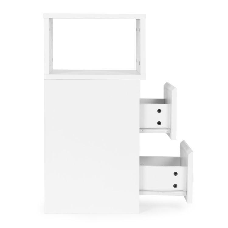 Noční stolek se zásuvkou a policí 40 x 40 x 50 cm