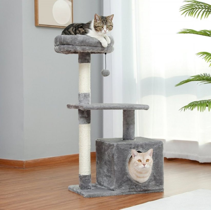 Kratzbaum für Katzen - grau