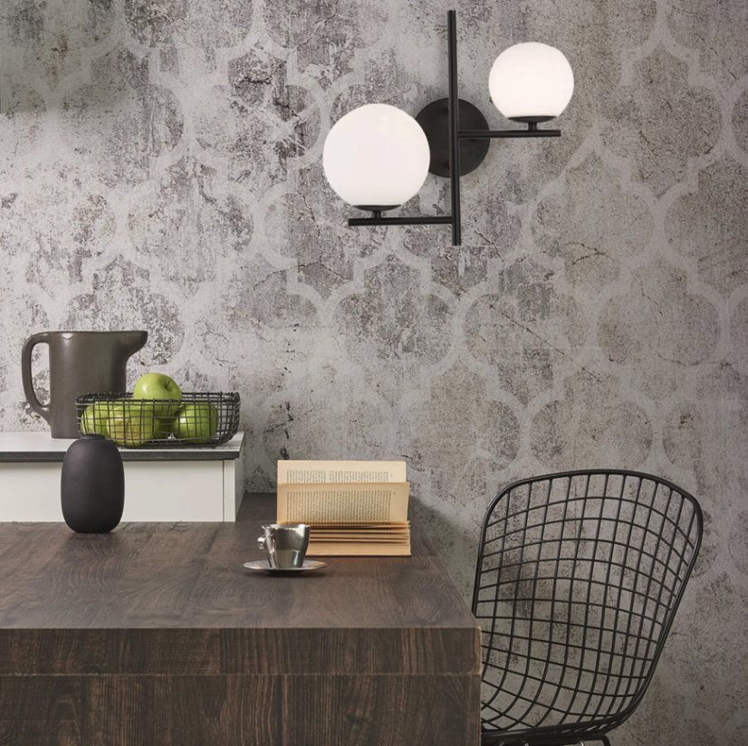 Elegantní nástěnné svítidlo 25W do interiéru - Barva: Černá