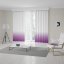 Dekoratívne fialové závesy do obývačky šité na mieru s ombré efektom