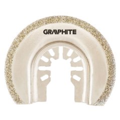 Disco semicircolare per ceramica, 65 mm, galvanizzato con grana diamantata 56H063 GRAPHITE