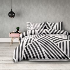 Štýlové posteľné obliečky v sivej farbe