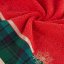 Bavlnený vianočný uterák s žakárovým okrajom