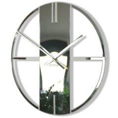 Orologio da parete a specchio 50 cm UNIQUE - argento