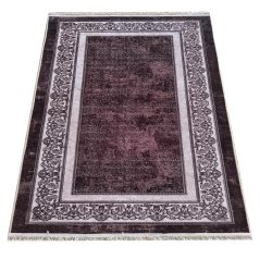 Elegantna rjava preproga z okrasnim robom