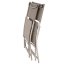 Sedie da giardino pieghevoli in tessuto beige - set di 2