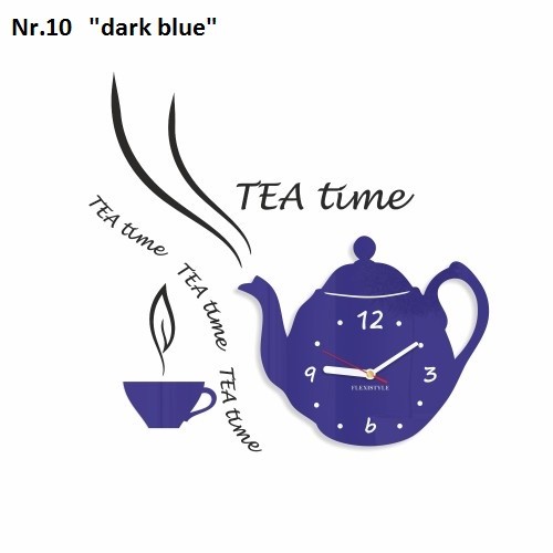 Dekoračné kuchynské hodiny Tea Time