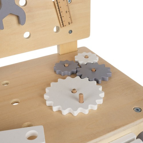 Fa munkapad szerszámokkal gyerekeknek