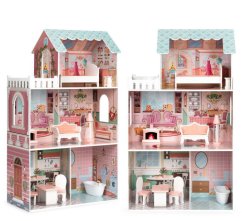 Grande casa delle bambole Barbie con set di mobili