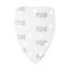Carta vetrata velcro delta 140 x 140 x 80 mm, K240, 5 pezzi, con fori 54H015 GRAPHITE