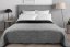 Černý a světle šedý prošívaný přehoz na postel do ložnice 200 x 220 cm