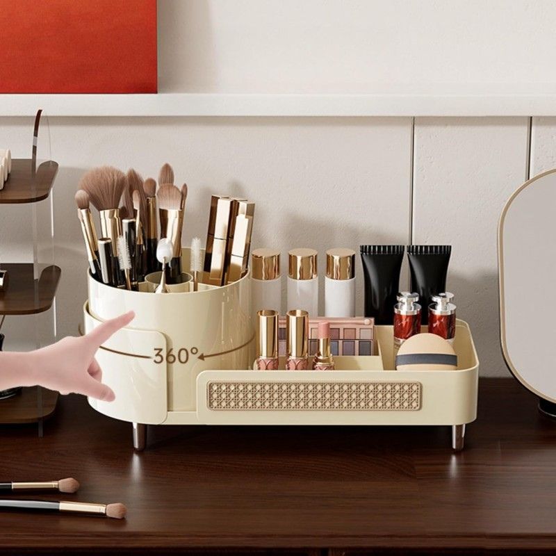 Organizér na kozmetiku a štetce – otočný - 34 x 8 x 15 cm