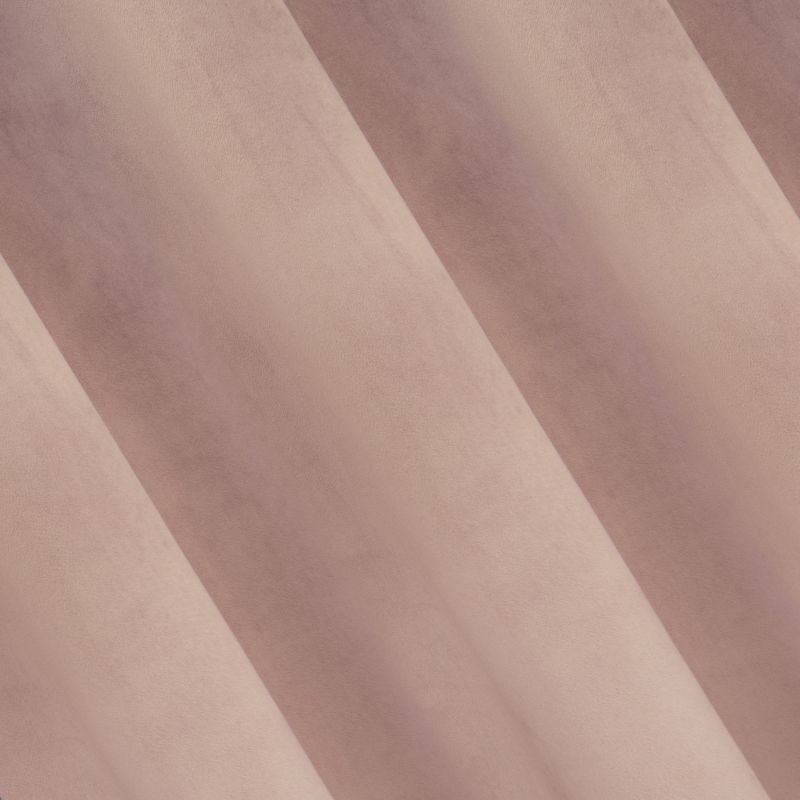 Розови затъмняващи завеси с апликация в горната част 140x250 cm