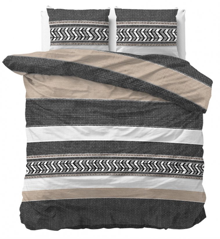 Bavlnené pruhované obliečky na posteľ NORTHERN STRIPE