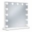 Stolní LED kosmetické zrcátko s nastavitelným osvětlením – 50 x 40 cm