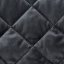 Prevleka za posteljo iz sijajnega črnega žameta