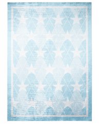Kinderteppich blau mit Sternen