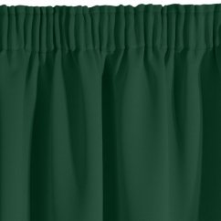 Зелена затъмняваща завеса с щипка 135 x 270 cm