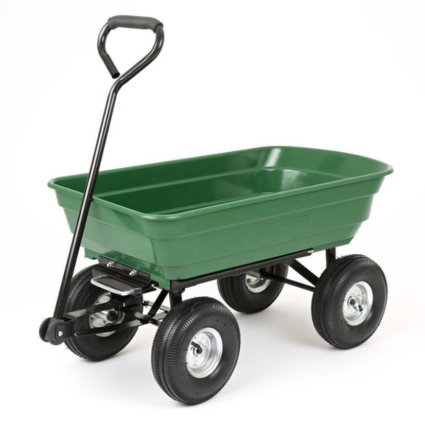 Kippbarer Gartenwagen mit festem Griff