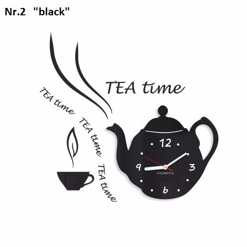 Dekoračné kuchynské hodiny Tea Time