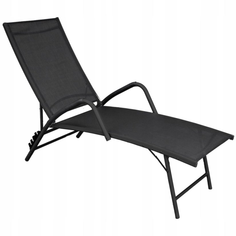 Skladacie záhradné ležadlo z hliníka - polohovateľné